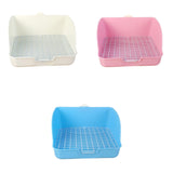Maxbell Rabbit Litter Box for Cage Bedpan Potty Trainer for Rats Small Animals Bunny White