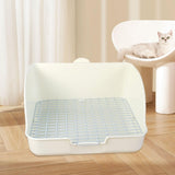 Maxbell Rabbit Litter Box for Cage Bedpan Potty Trainer for Rats Small Animals Bunny White