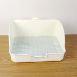 Maxbell Rabbit Litter Box for Cage Bedpan Potty Trainer for Rats Small Animals Bunny White