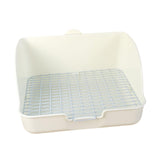 Maxbell Rabbit Litter Box for Cage Bedpan Potty Trainer for Rats Small Animals Bunny White