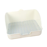 Maxbell Rabbit Litter Box for Cage Bedpan Potty Trainer for Rats Small Animals Bunny White