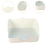 Maxbell Rabbit Litter Box for Cage Bedpan Potty Trainer for Rats Small Animals Bunny White