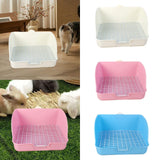 Maxbell Rabbit Litter Box for Cage Bedpan Potty Trainer for Rats Small Animals Bunny White