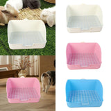 Maxbell Rabbit Litter Box for Cage Bedpan Potty Trainer for Rats Small Animals Bunny White