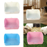 Maxbell Rabbit Litter Box for Cage Bedpan Potty Trainer for Rats Small Animals Bunny White
