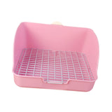 Maxbell Rabbit Litter Box for Cage Bedpan Potty Trainer for Rats Small Animals Bunny Pink