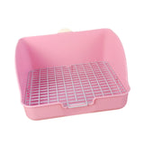 Maxbell Rabbit Litter Box for Cage Bedpan Potty Trainer for Rats Small Animals Bunny Pink