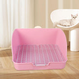 Maxbell Rabbit Litter Box for Cage Bedpan Potty Trainer for Rats Small Animals Bunny Pink