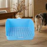 Maxbell Rabbit Litter Box for Cage Bedpan Potty Trainer for Rats Small Animals Bunny Blue