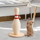 Maxbell Cat Scratching Post Home Stable Wooden Base with Dangling Ball Cat Scratcher