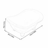 Maxbell Hamster Sand Bathtub Hamster Box Toilet Bathtub for Little Animal