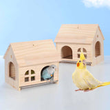 Maxbell Bird House DIY Pet Living Playground Toy Perch for Budgies