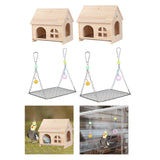 Maxbell Bird House DIY Pet Living Playground Toy Perch for Budgies