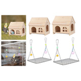 Maxbell Bird House DIY Pet Living Playground Toy Perch for Budgies