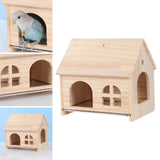 Maxbell Bird House DIY Pet Living Playground Toy Perch for Budgies