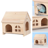 Maxbell Bird House DIY Pet Living Playground Toy Perch for Budgies