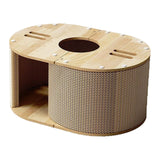 Maxbell Cardboard Cat Scratcher House Decoration Cat Tunnel for Balcony Dorm Kittens