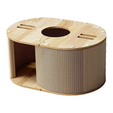 Maxbell Cardboard Cat Scratcher House Decoration Cat Tunnel for Balcony Dorm Kittens