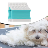 Maxbell Pet Hair Remover Compact Cat Dog Hair Remover for Car Interiors Rugs Couches 8.8cmx7cmx2.8cm Blue
