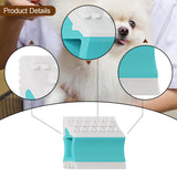 Maxbell Pet Hair Remover Compact Cat Dog Hair Remover for Car Interiors Rugs Couches 8.8cmx7cmx2.8cm Blue