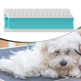 Maxbell Pet Hair Remover Compact Cat Dog Hair Remover for Car Interiors Rugs Couches 25cmx7cmx2.8cm Blue