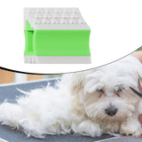 Maxbell Pet Hair Remover Compact Cat Dog Hair Remover for Car Interiors Rugs Couches 8.8cmx7cmx2.8cm Green