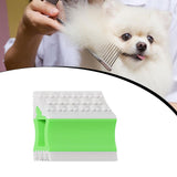 Maxbell Pet Hair Remover Compact Cat Dog Hair Remover for Car Interiors Rugs Couches 8.8cmx7cmx2.8cm Green