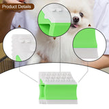 Maxbell Pet Hair Remover Compact Cat Dog Hair Remover for Car Interiors Rugs Couches 8.8cmx7cmx2.8cm Green