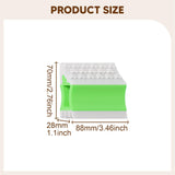 Maxbell Pet Hair Remover Compact Cat Dog Hair Remover for Car Interiors Rugs Couches 8.8cmx7cmx2.8cm Green