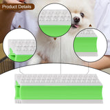 Maxbell Pet Hair Remover Compact Cat Dog Hair Remover for Car Interiors Rugs Couches 25cmx7cmx2.8cm Green