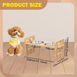Maxbell Raised Dog Bowls Nonslip Puppy Dish Pet Stand for Kitten Small Dogs and Cats