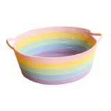 Maxbell Cotton Rope Woven Cat Bed Basket Pet Sleeping Bed for Rest Indoor Cats Puppy L