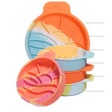 Maxbell Slow Feeder Portable Silicone for Small Medium Dogs Cats Cat Food Water Bowl Style A