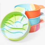 Maxbell Slow Feeder Portable Silicone for Small Medium Dogs Cats Cat Food Water Bowl Style A