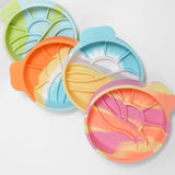 Maxbell Slow Feeder Portable Silicone for Small Medium Dogs Cats Cat Food Water Bowl Style A