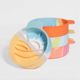 Maxbell Slow Feeder Portable Silicone for Small Medium Dogs Cats Cat Food Water Bowl Style A