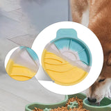 Maxbell Slow Feeder Portable Silicone for Small Medium Dogs Cats Cat Food Water Bowl Style B