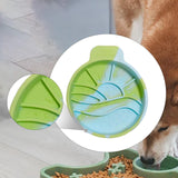 Maxbell Slow Feeder Portable Silicone for Small Medium Dogs Cats Cat Food Water Bowl Style C