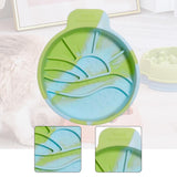 Maxbell Slow Feeder Portable Silicone for Small Medium Dogs Cats Cat Food Water Bowl Style C