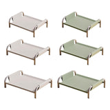 Maxbell Elevated Pet Bed All Seasons Raised Cat Dog Bed for Puppy Kitten Indoor Cats M Gray