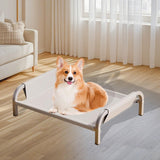 Maxbell Elevated Pet Bed All Seasons Raised Cat Dog Bed for Puppy Kitten Indoor Cats M Gray