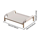 Maxbell Elevated Pet Bed All Seasons Raised Cat Dog Bed for Puppy Kitten Indoor Cats L Gray