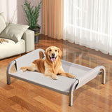 Maxbell Elevated Pet Bed All Seasons Raised Cat Dog Bed for Puppy Kitten Indoor Cats L Gray