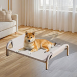 Maxbell Elevated Pet Bed All Seasons Raised Cat Dog Bed for Puppy Kitten Indoor Cats L Gray