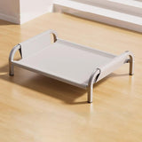 Maxbell Elevated Pet Bed All Seasons Raised Cat Dog Bed for Puppy Kitten Indoor Cats L Gray