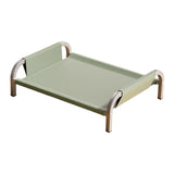 Maxbell Elevated Pet Bed All Seasons Raised Cat Dog Bed for Puppy Kitten Indoor Cats M Green