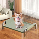 Maxbell Elevated Pet Bed All Seasons Raised Cat Dog Bed for Puppy Kitten Indoor Cats M Green