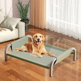 Maxbell Elevated Pet Bed All Seasons Raised Cat Dog Bed for Puppy Kitten Indoor Cats L Green