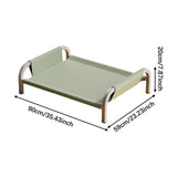 Maxbell Elevated Pet Bed All Seasons Raised Cat Dog Bed for Puppy Kitten Indoor Cats XL Green