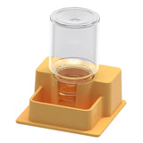 Maxbell Reptile Feeder Sturdy Reptile Waterer for Amphibians Bearded Dragon Tortoise Yellow